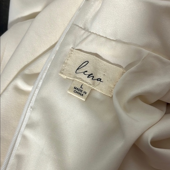 Lena Womens Satin Shift Dress Elegant Sleeveless High Draped Neckline Large - Picture 6 of 7